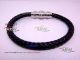 Perfect Replica High Quality Black Leather Mont Blanc Bracelet - Stainless Steel Clasp (1)_th.jpg